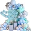 51Pc Blue & Green Birthday Decoration Combo for Boys / Girls / 1st Birthday / Adult ( 51pc Green & Blue Theme Birthday Decoration Combo )